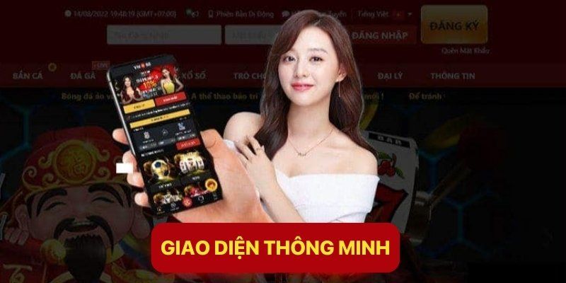 App VN88 sở hữu giao diện khoa học và thông minh